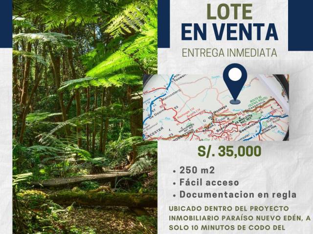 #AG-H 001-2 - Terreno en condominio para Venta en Puerto Inca - HUC
