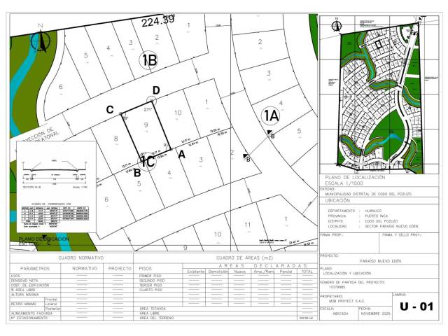 #AG-H 001-2 - Terreno en condominio para Venta en Puerto Inca - HUC